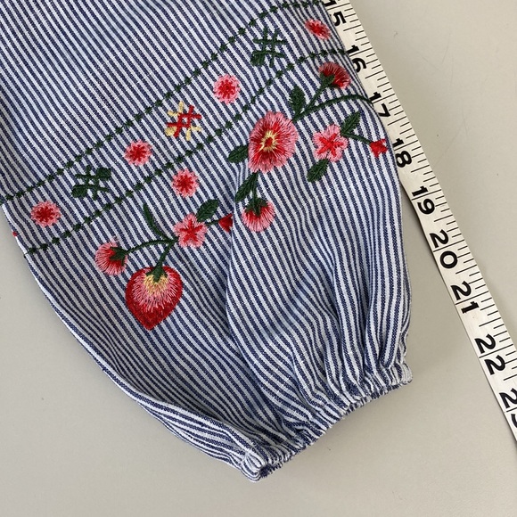 Modest Blue Chambray Embroidered Maxi Dress - Picture 10 of 13